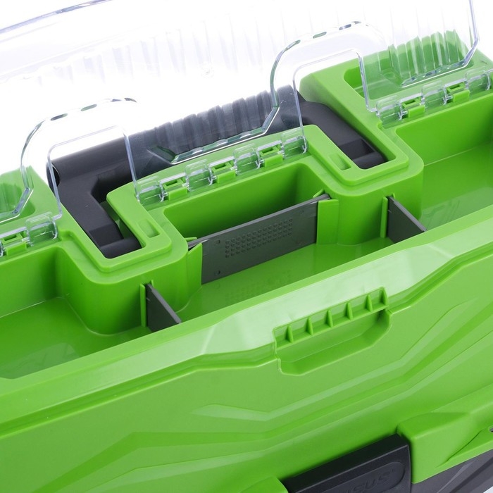 Ящик рыболовный Tackle Box трёхполочный NISUS, зеленый Ящик рыболовный Tackle Box трёхполочный NISUS, зеленый