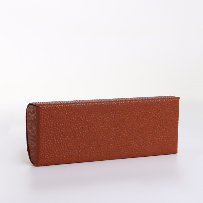 Футляр для очков на магните, длина 16 см, цвет коричневый Футляр для очков на магните, длина 16 см, цвет коричневый