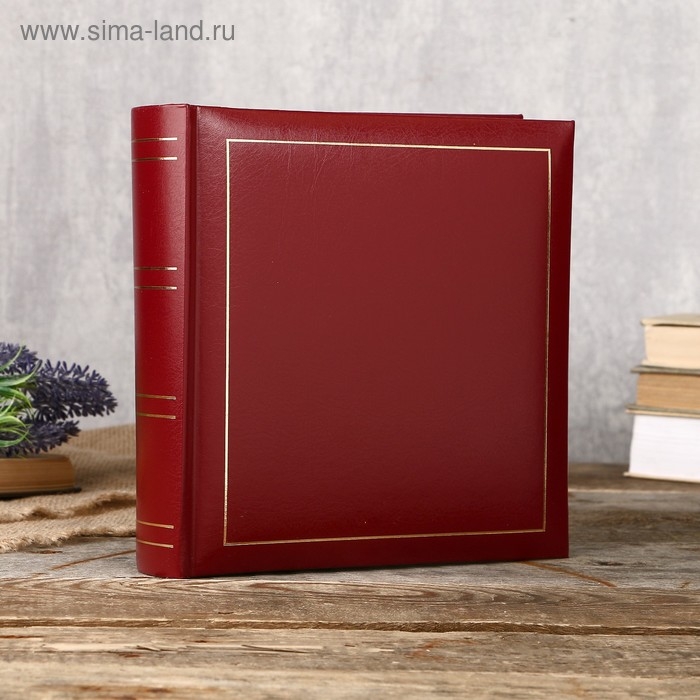 Фотоальбом Fotografia на 200 фото, 10x15 см., Фотоальбом Fotografia на 200 фото, 10x15 см., "Классика" красный