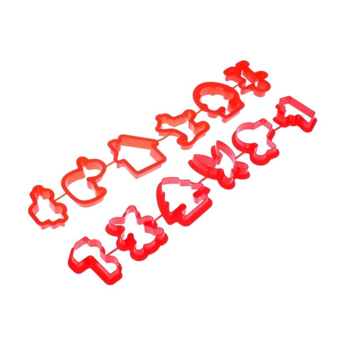 Формочки для лепки, 12 штук Формочки для лепки, 12 штук