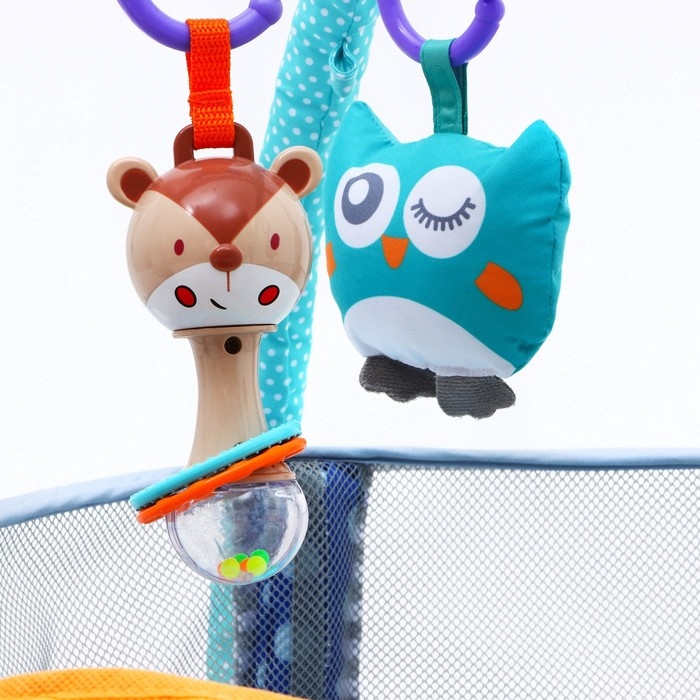 Развивающий коврик 3 в 1 «Лиса», 68х68 см, 30 цветных шариков, 5 игрушек, Крошка Я Развивающий коврик 3 в 1 «Лиса», 68х68 см, 30 цветных шариков, 5 игрушек, Крошка Я