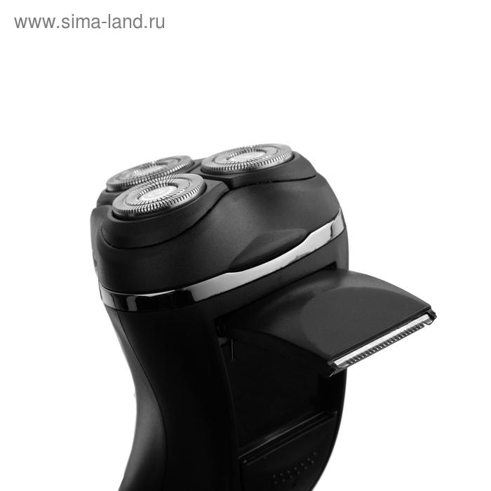 Электробритва Centek CT-2176, 3 Вт, роторная, 3 плавающие головки, АКБ, черная Электробритва Centek CT-2176, 3 Вт, роторная, 3 плавающие головки, АКБ, черная