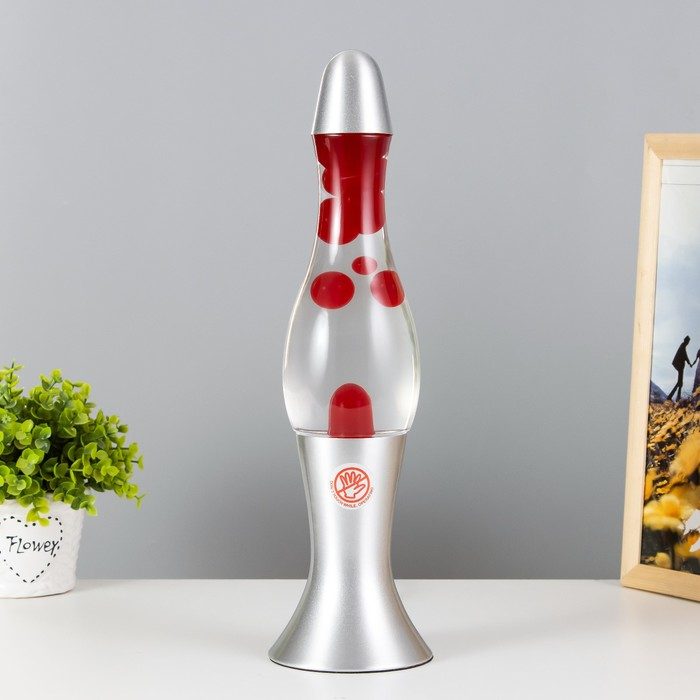 Лава-лампа Лава-лампа "Капля" Е14 h=38 см сиреневый