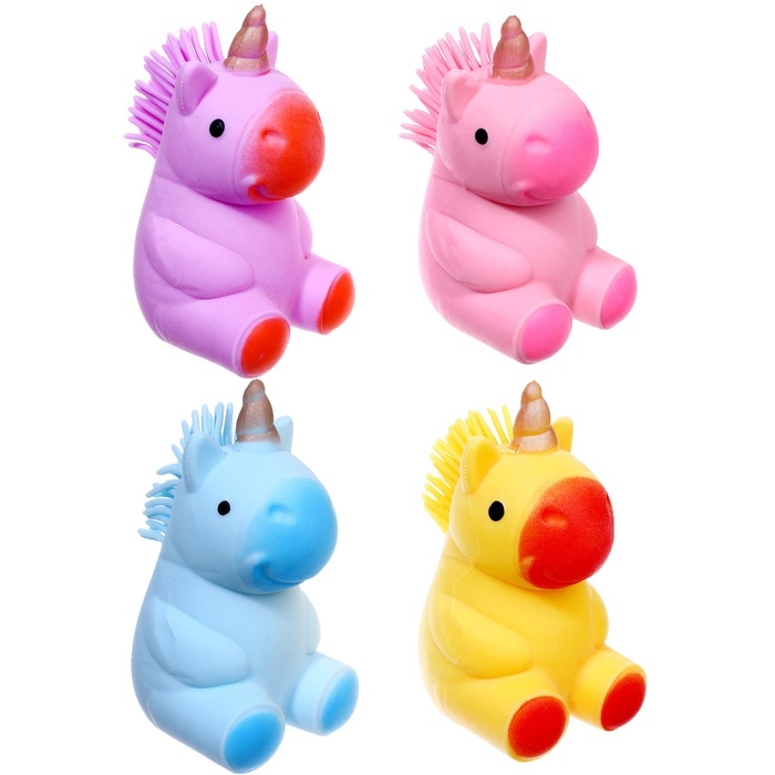 Антистресс мялка «Единорог», набор 3 шт, цвета МИКС Антистресс мялка «Единорог», набор 3 шт, цвета МИКС