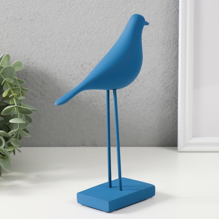 Сувенир полистоун Сувенир полистоун "Птица - длинные лапки" ярко-синяя 22х15 см