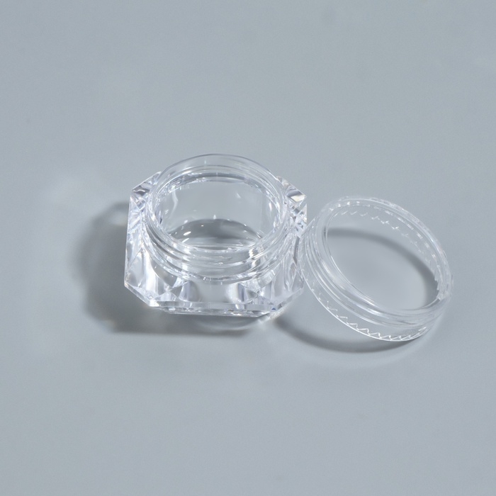 Баночки для хранения, набор - 3 шт, 5 мл, цвет прозрачный Баночки для хранения, набор - 3 шт, 5 мл, цвет прозрачный