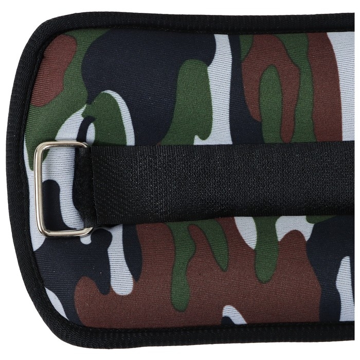 Утяжелители неопреновые ONLYTOP, 2 шт. х 1,5 кг, цвет милитари Утяжелители неопреновые ONLYTOP, 2 шт. х 1,5 кг, цвет милитари