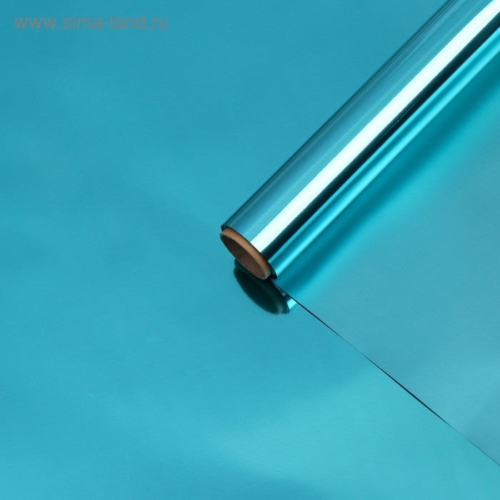 Пленка для цветов  Пленка для цветов "Глянец", синий, 58 см х 5 м