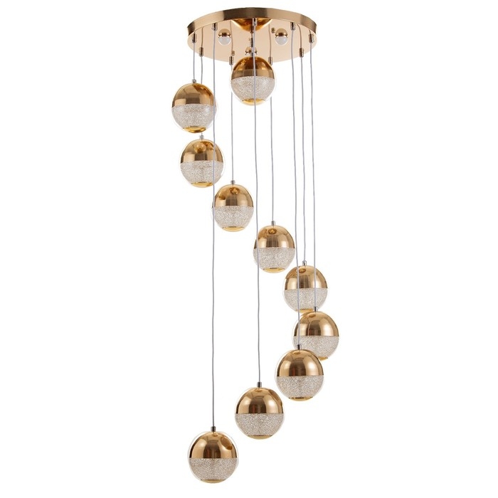 Каскад Каскад "Лакшери" 10LED+3LED 79Вт ПДУ золото 40х40х200см BayerLux