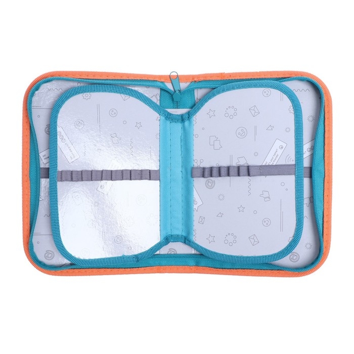 Пенал 3 секции, вкладка внутри, 140 х 210 х 40 мм, тканевый, Calligrata TOP Block Пенал 3 секции, вкладка внутри, 140 х 210 х 40 мм, тканевый, Calligrata TOP Block "Зверята"