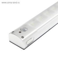 Светильник светодиодный с датчиком движения, 5 LED, 2 Вт, от батареек 3*AAA, 6500К, белый