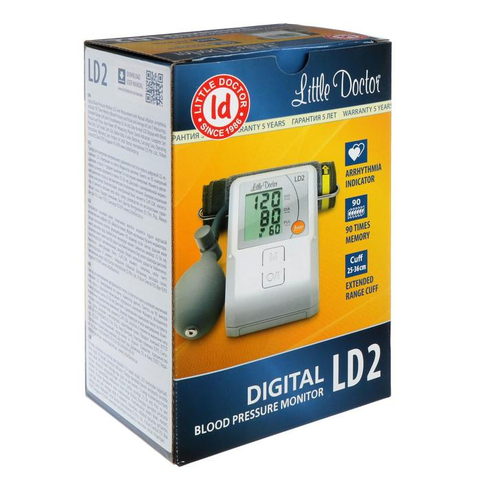 Тонометр Little Doctor LD-2, полуавтоматический, манжета 25-36 см, 4хАА Тонометр Little Doctor LD-2, полуавтоматический, манжета 25-36 см, 4хАА
