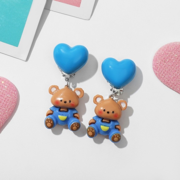 Клипсы детские «Выбражулька» животные, медвежата, цветные Клипсы детские «Выбражулька» животные, медвежата, цветные