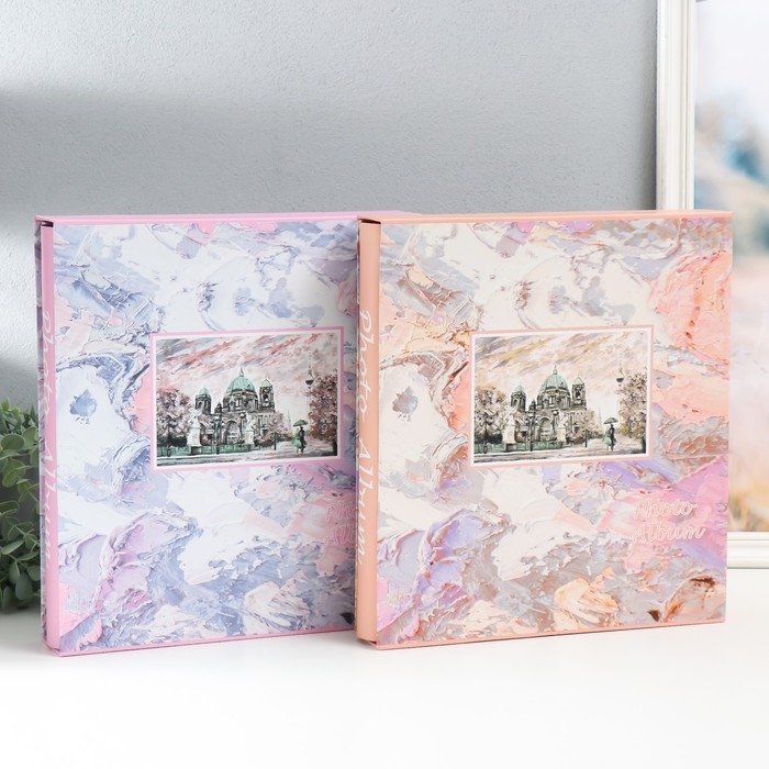 Фотоальбом на 500 фото 10х15 см Фотоальбом на 500 фото 10х15 см "Прогулка у собора" МИКС 33,5х30,5х5,8 см