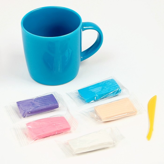 Набор для декора кружки полимерной глиной «Единорог и пончик» Набор для декора кружки полимерной глиной «Единорог и пончик»