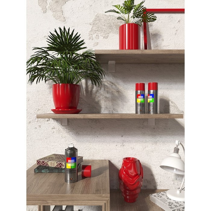 Аэрозольная краска эмаль  Светофорно-Красная 520мл CORALINO RAL3020 Аэрозольная краска эмаль  Светофорно-Красная 520мл CORALINO RAL3020