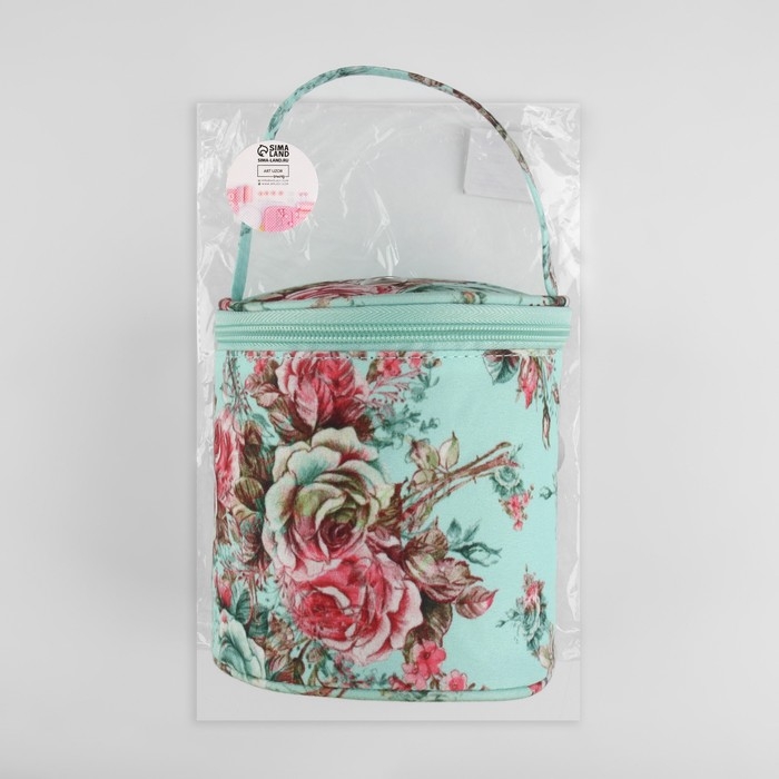 Сумка-футляр «Розы», 1 люверс, d = 14 × 14,5 см, цвет разноцветный Сумка-футляр «Розы», 1 люверс, d = 14 × 14,5 см, цвет разноцветный