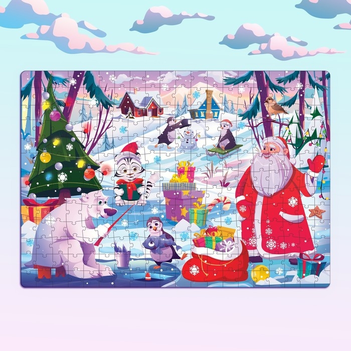 Светящийся пазл «Новогодние радости», 260 деталей Светящийся пазл «Новогодние радости», 260 деталей