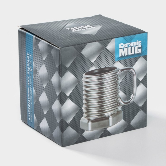 Кружка керамическая «Болт», 350 мл, цвет МИКС Кружка керамическая «Болт», 350 мл, цвет МИКС