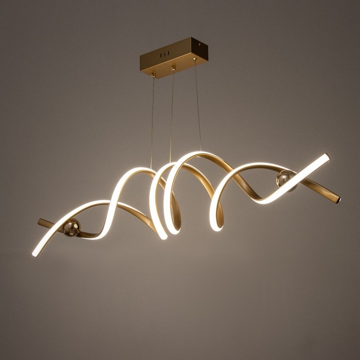 Светильник BayerLux Светильник BayerLux "Спираль" LED 112Вт 3000-6000К золото 100х22х100 см