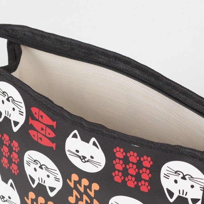 Косметичка на молнии, цвет чёрный Косметичка на молнии, цвет чёрный