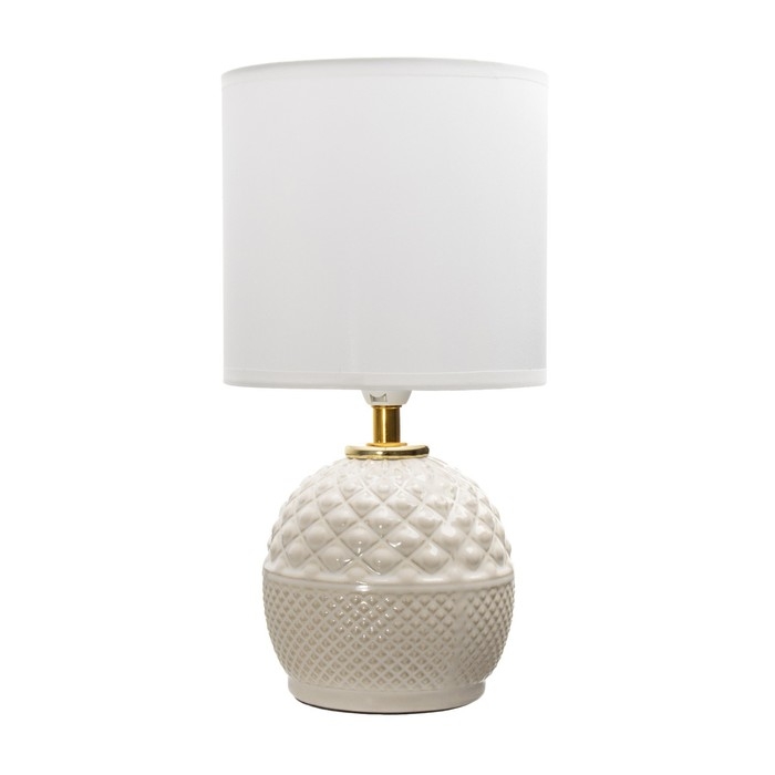 Настольная лампа Настольная лампа "Антеро" E14 40Вт бежевый 15х15х29 см RISALUX