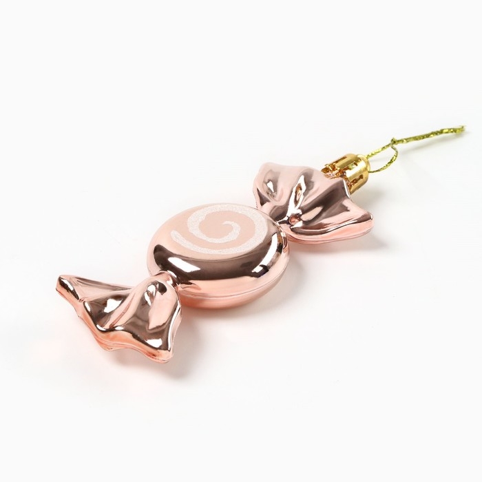 Ёлочные игрушки новогодние «Новый год: Конфетки», цвет розовый Ёлочные игрушки новогодние «Новый год: Конфетки», цвет розовый