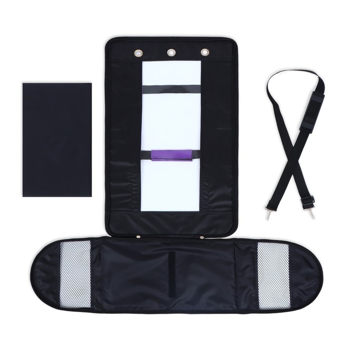 Сумка-переноска с окном  Сумка-переноска с окном "Панорамная", 40 х 25 х 27 см, фиолетовая