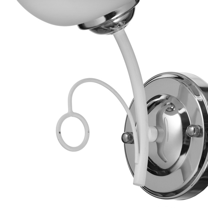 Бра 2452/1 E27 40Вт бело-хромовый