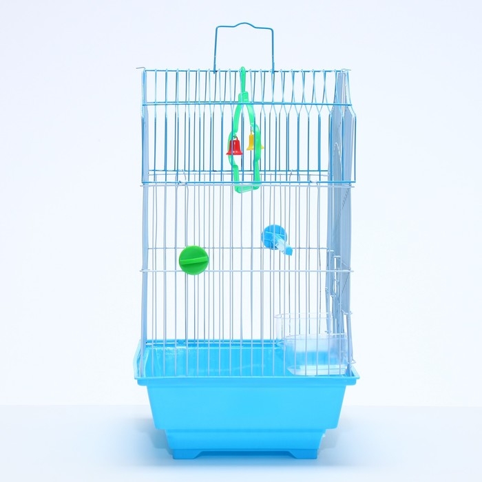 Клетка для птиц укомплектованная Bd-1/4f, 30 х 23 х 39 см, голубая Клетка для птиц укомплектованная Bd-1/4f, 30 х 23 х 39 см, голубая