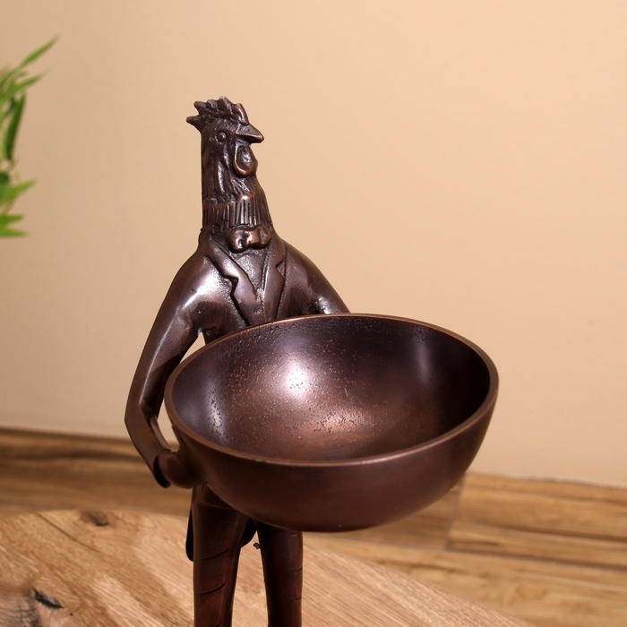 Чаша Чаша "Петушок угощает" алюминий 21х25х41 см