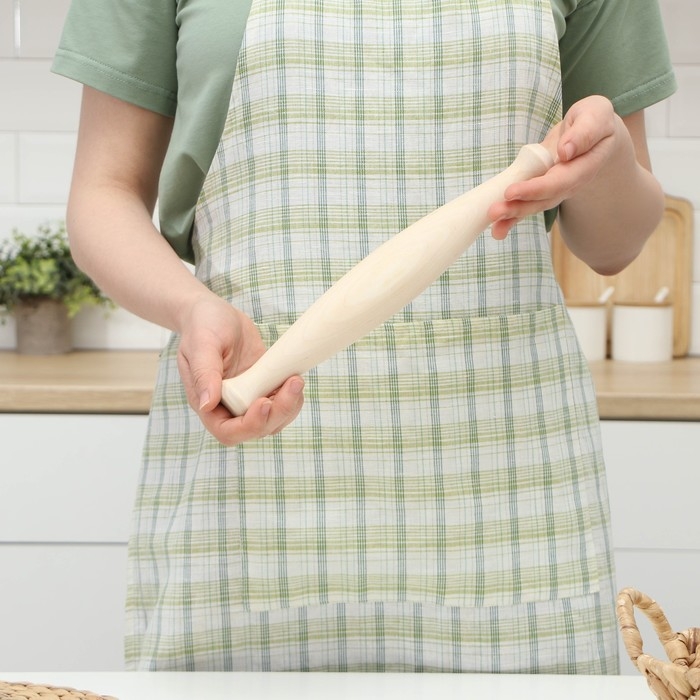 Скалка с ручками Доляна, 30×4.3 см, берёза Скалка с ручками Доляна, 30×4.3 см, берёза