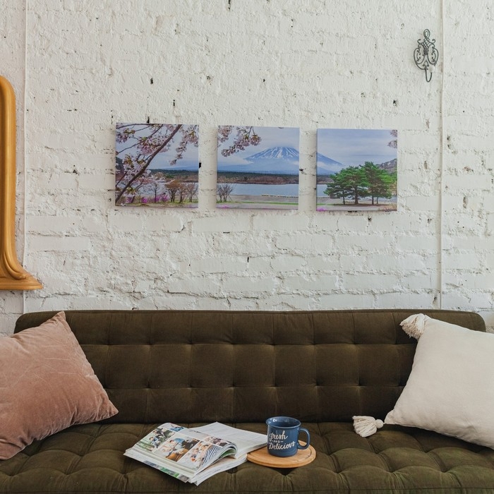 Модульная картина  Модульная картина "Фудзияма" (3-35х35) 35х105 см