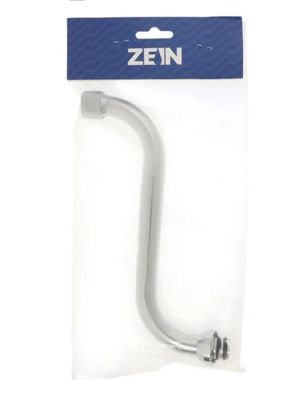 Излив для смесителя ZEIN, 3/4", S-образный, нержавеющая сталь, по оси 23 см, аэратор пластик