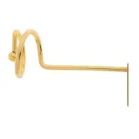 Крючок - держатель для штор на стену CAPPIO KS044, металлический, цвет золото, 2 шт Крючок - держатель для штор на стену CAPPIO KS044, металлический, цвет золото, 2 шт