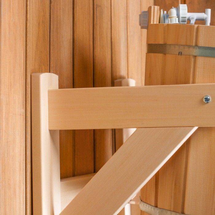 Обливное устройство из липы, 15л, нержавеющая вставка, Обливное устройство из липы, 15л, нержавеющая вставка, "Добропаровъ"