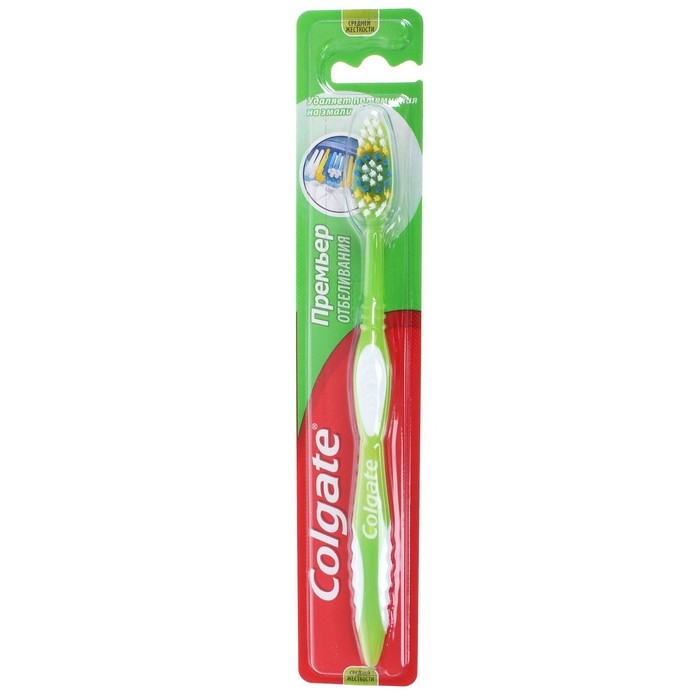 Зубная щётка Сolgate «Премьер отбеливания», средняя жесткость