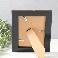 Фоторамка пластик 13х18 см "Гедеон" шоколад с золотом 24х19х2 см