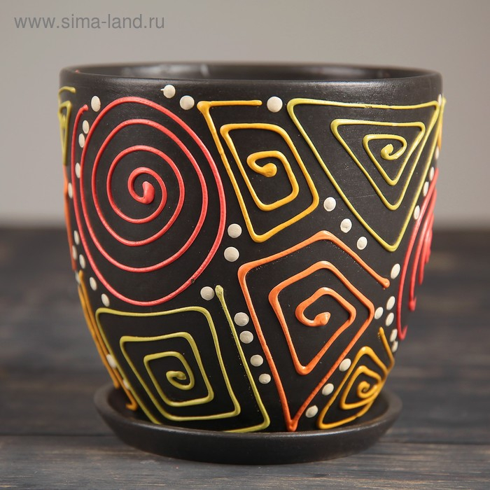 Горшок цветочный  Горшок цветочный "Радуга" № 4 Высокий овал,  2,6 л