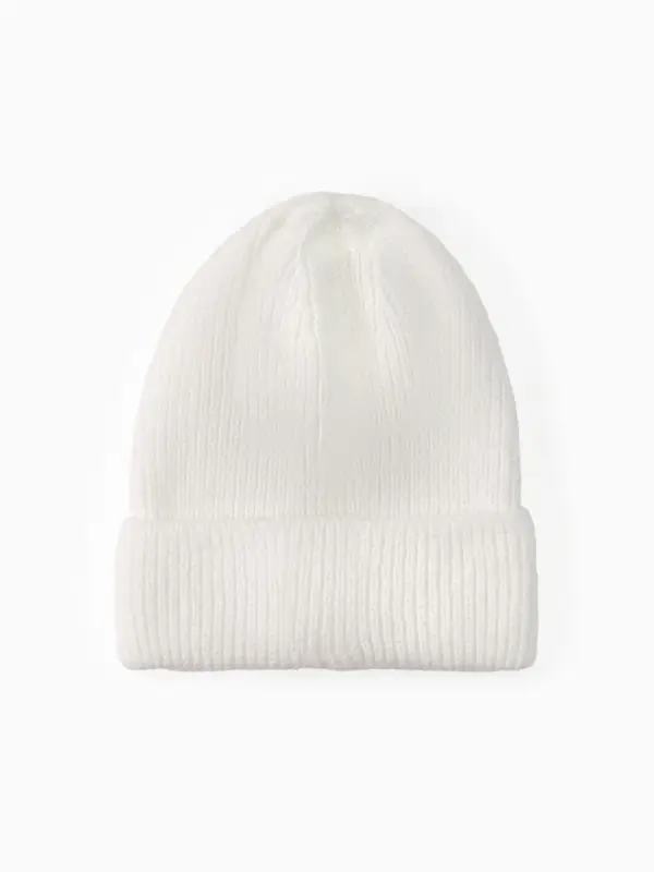 Шапка женская MINAKU с подворотом, р-р 54-56, цвет белый Шапка женская MINAKU с подворотом, р-р 54-56, цвет белый
