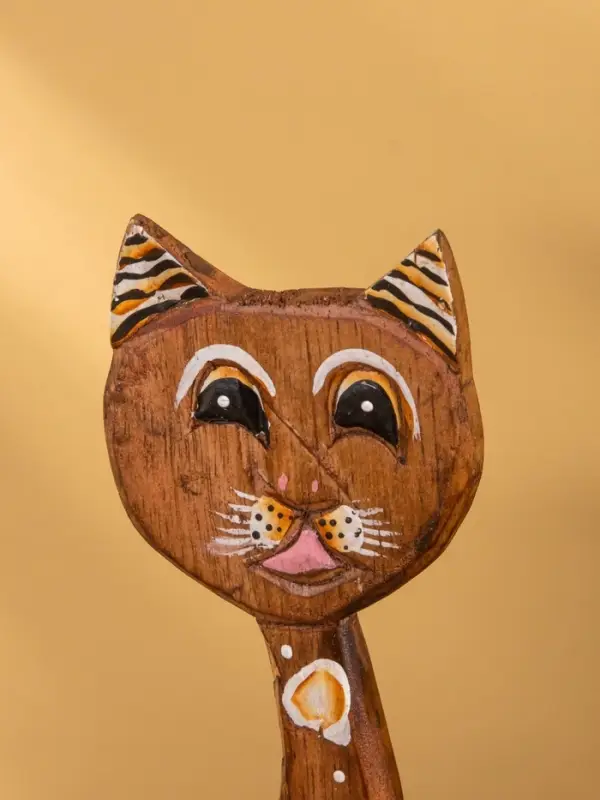 Сувенир на подставке «Киса», 25-27 см, дерево, МИКС