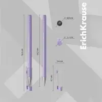 Ручка шариковая ErichKrause. ULTRA-20 Stick Pastel, синий стержень, узел 0.7 мм