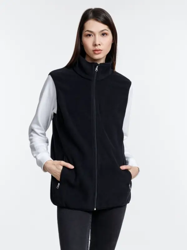 Жилет флисовый унисекс Nesse, черный, размер M/L Жилет флисовый унисекс Nesse, черный, размер M/L