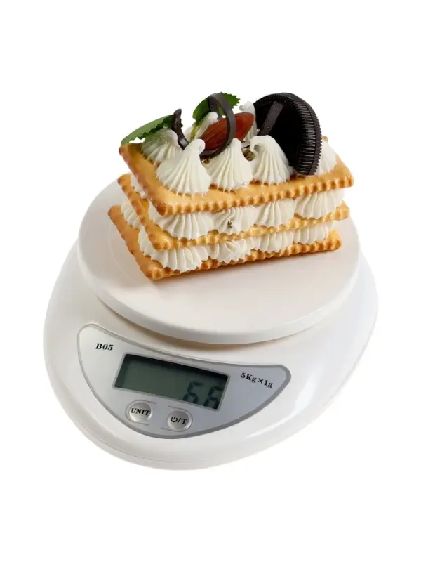 Весы кухонные LVK-706, электронные, с чашей, до 5 кг, белые