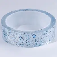 Надувающаяся клейкая лента с блестками, цвет голубой, 3 м