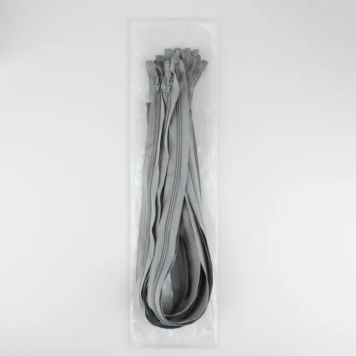 Молния «Спираль», №5, разъёмная, замок автомат, 80 см, светло-серая