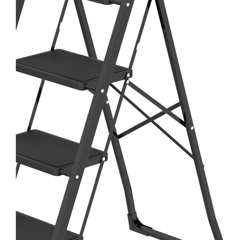 Стремянка  Jet Black 4 шир.ступ. с ковриком, сталь, Zalger, арт. 9920-4