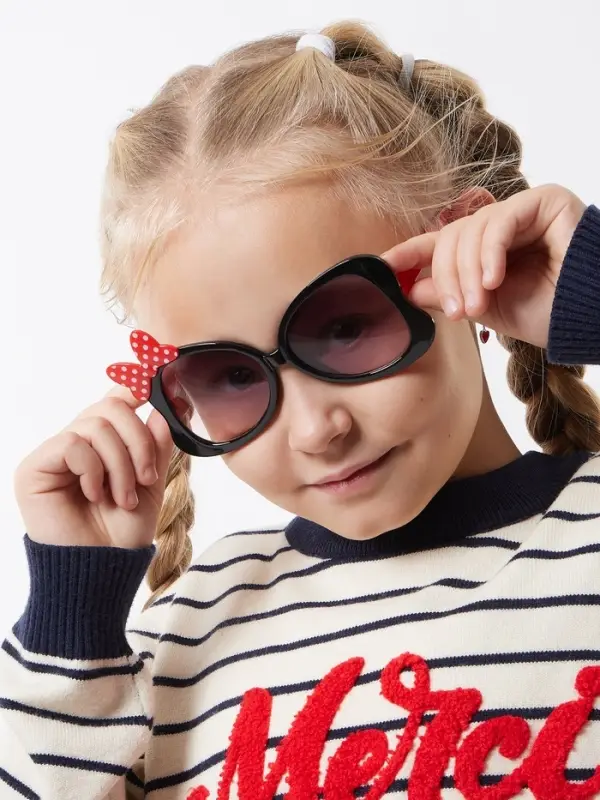 Очки солнцезащитные детские &laquo;OneSun. Бантик&raquo;, uv 400, линза 4.1&times;4.4 см, микс