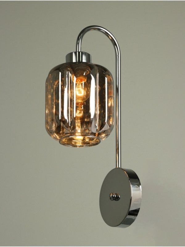 Бра «Лестер» 1х40Вт Е27 серебро 13х17,5х42см Бра «Лестер» 1х40Вт Е27 серебро 13х17,5х42см