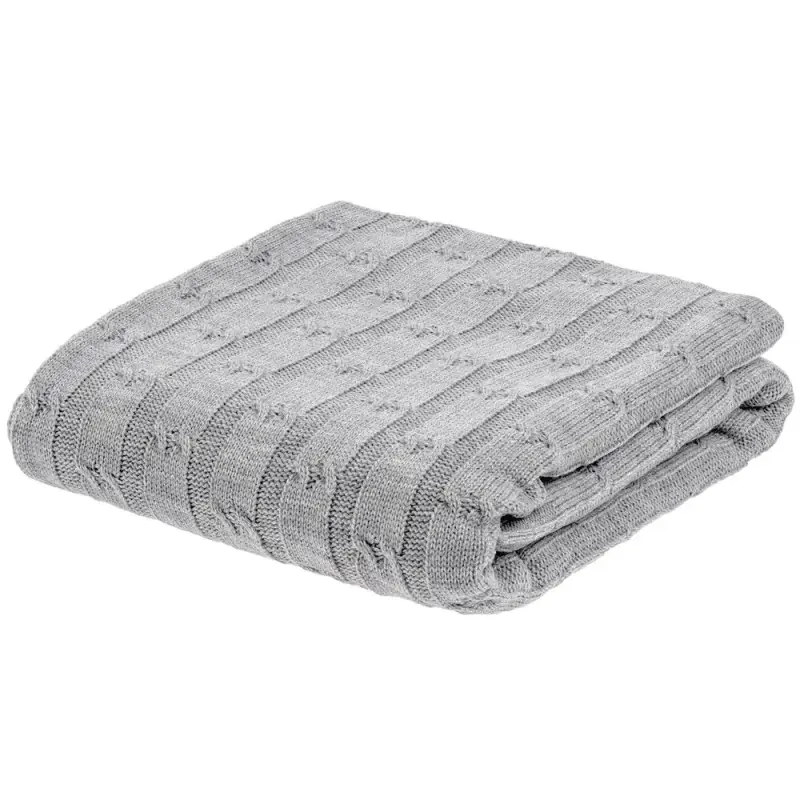 Плед Trenza, светло-серый Плед Trenza, светло-серый